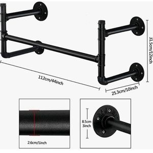 Wall Mounted Clothes Rack Heavy Duty